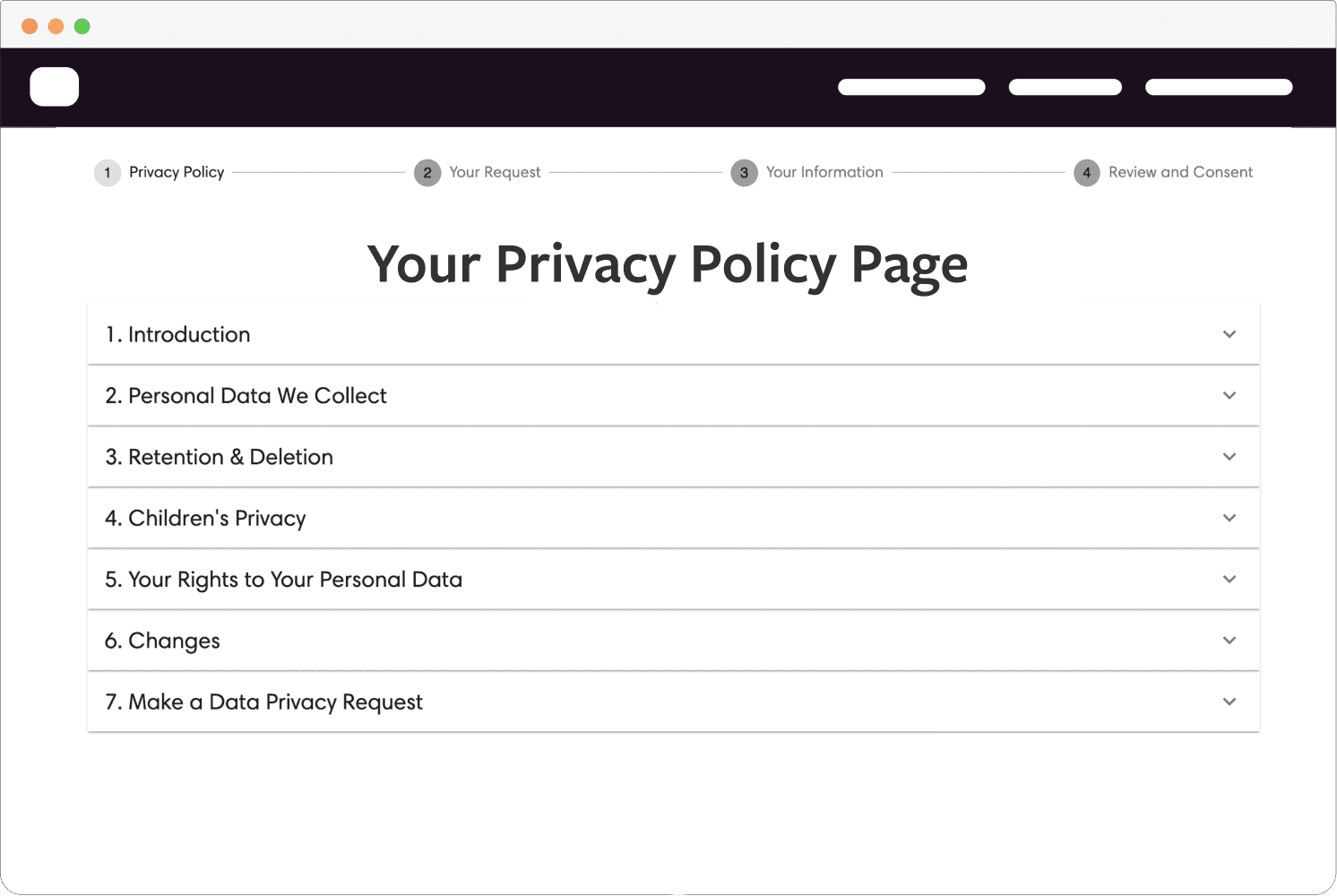 Free Shopify Privacy Policy Page Generator | Enzuzo ...